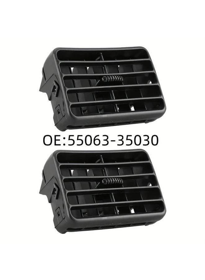 Black Air Conditioning Outlet Grille Cover Compatible with Toyota 4Runner Part 55063 35030 - Image 2